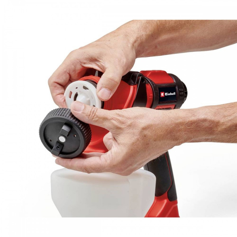 Einhell Фарборозпилювач акумуляторний TE-SY 18/90 Li - Solo 18В 1000мл·хв бачок 1200мл без АКБ та ЗП (4260040)