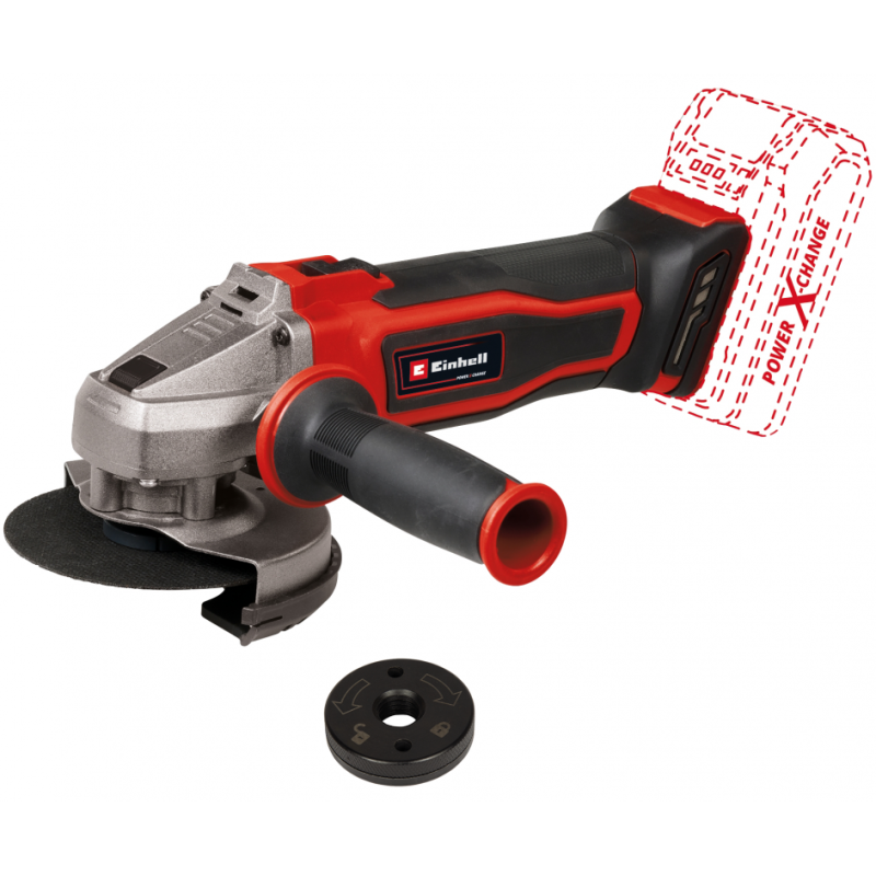 Einhell Акумуляторна кутова шліфувальна машина TE-AG 18/115 Q Li Solo, без акб та з/п (4431165)