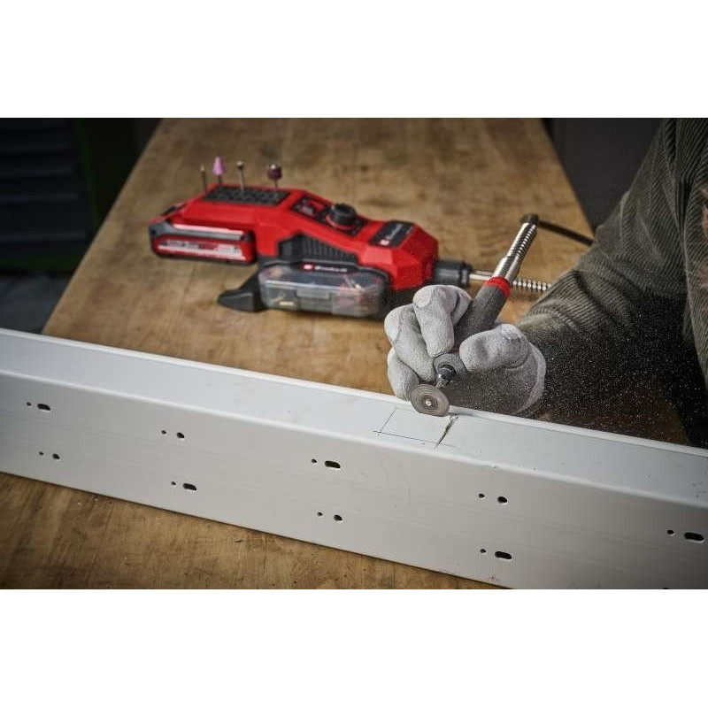 Einhell Гравер акумуляторний TE-MT 18/34LI-Solo PXC 18В 5000-34000об·хв гнучкий вал 92см 1.4кг (без АКБ і ЗП) (4419360)