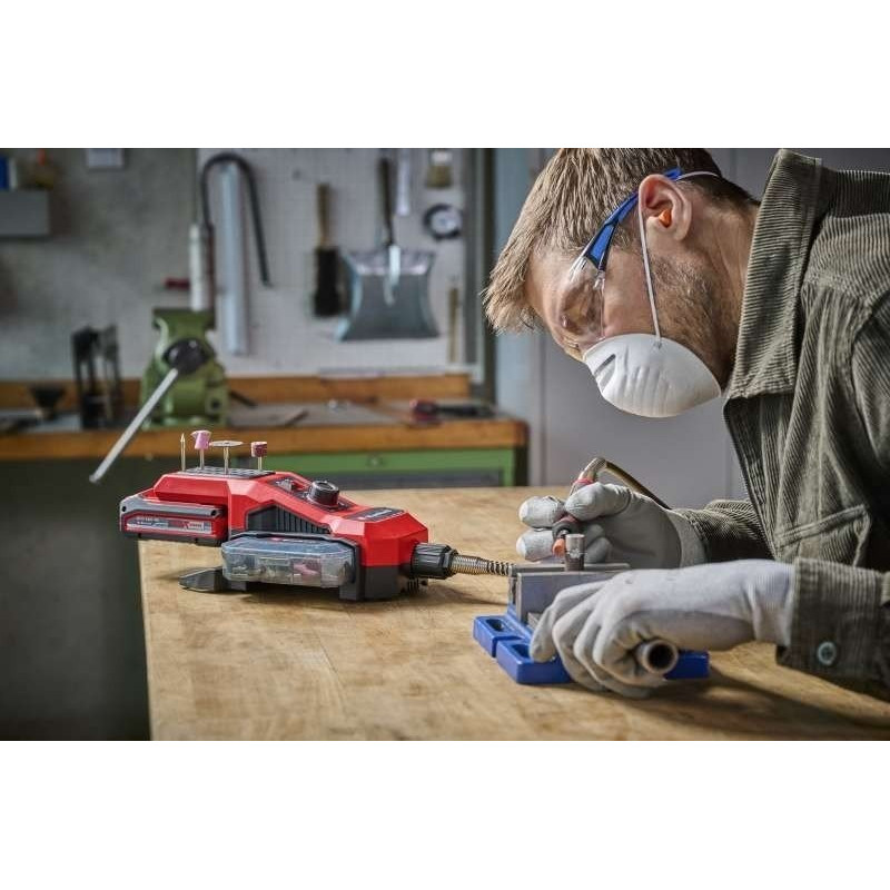 Einhell Гравер акумуляторний TE-MT 18/34LI-Solo PXC 18В 5000-34000об·хв гнучкий вал 92см 1.4кг (без АКБ і ЗП) (4419360)