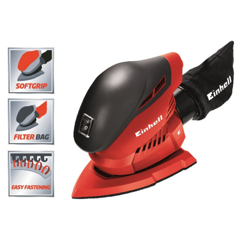 Einhell Шліфмашина багатофункціональна TH-OS 1016, 150х150х100 мм, 100 Вт, 24000 об/хв, 1 кг (4460610)