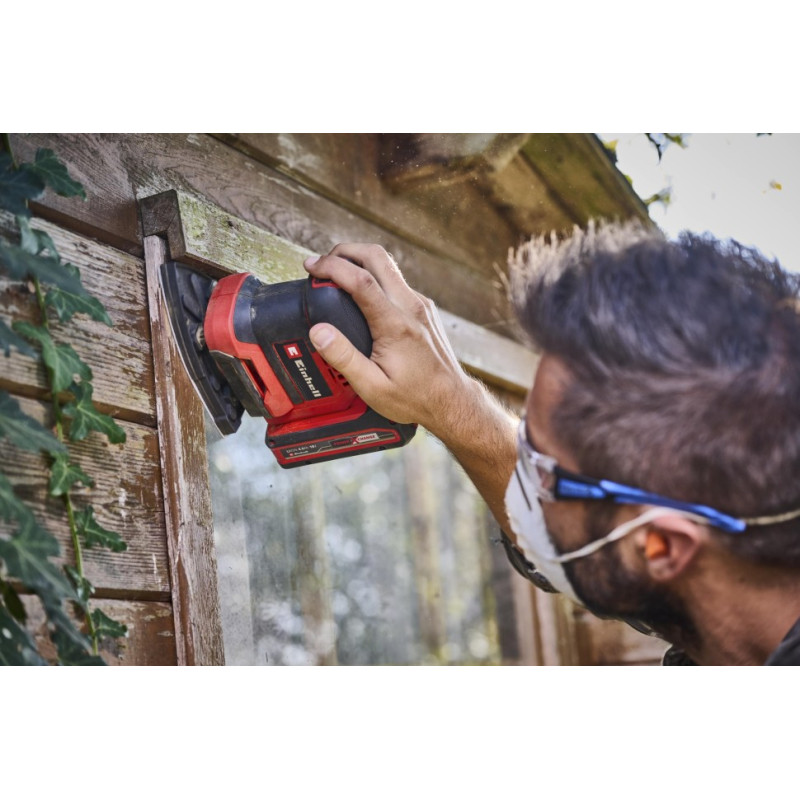 Einhell Шліфмашина вібраційна акумуляторна TE-OS 18/113 3X Li - Solo 18, 113х101мм 1.04кг без АКБ і ЗП (4460730)