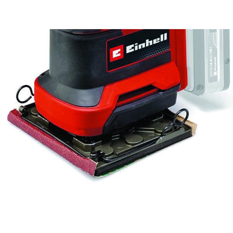 Einhell Шліфмашина вібраційна акумуляторна TE-OS 18/113 3X Li - Solo 18, 113х101мм 1.04кг без АКБ і ЗП (4460730)