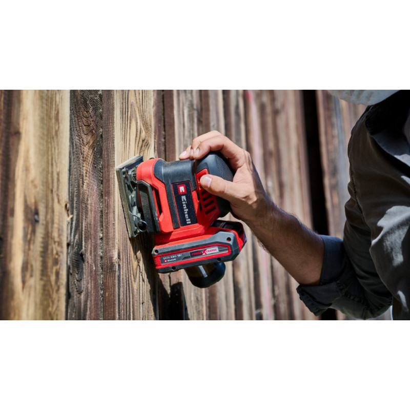 Einhell Шліфмашина вібраційна акумуляторна TE-OS 18/113 Li - Solo 18, 113х101мм 1.04кг без АКБ і ЗП (4460731)