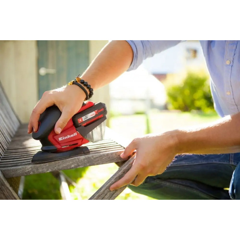 Einhell Шліфмашина вібраційна TE-OS 18/150 Li-Solo, PXC, акум., 93х60х105мм, 1кг, (без АКБ та ЗП) (4460708)