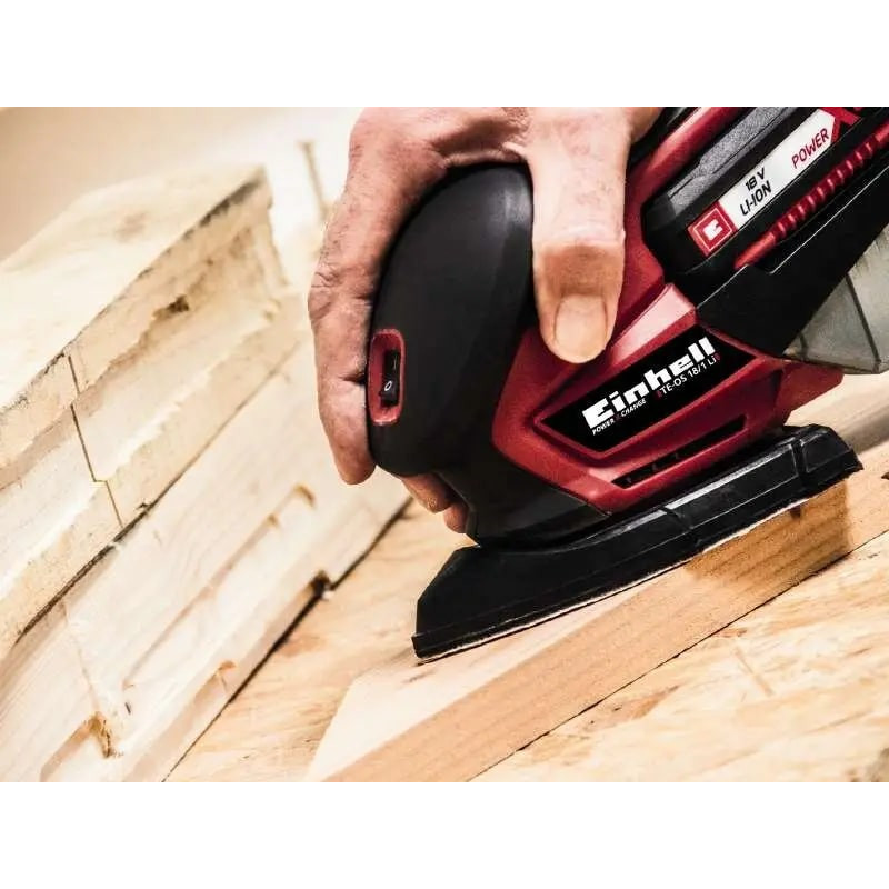Einhell Шліфмашина вібраційна TE-OS 18/150 Li-Solo, PXC, акум., 93х60х105мм, 1кг, (без АКБ та ЗП) (4460708)