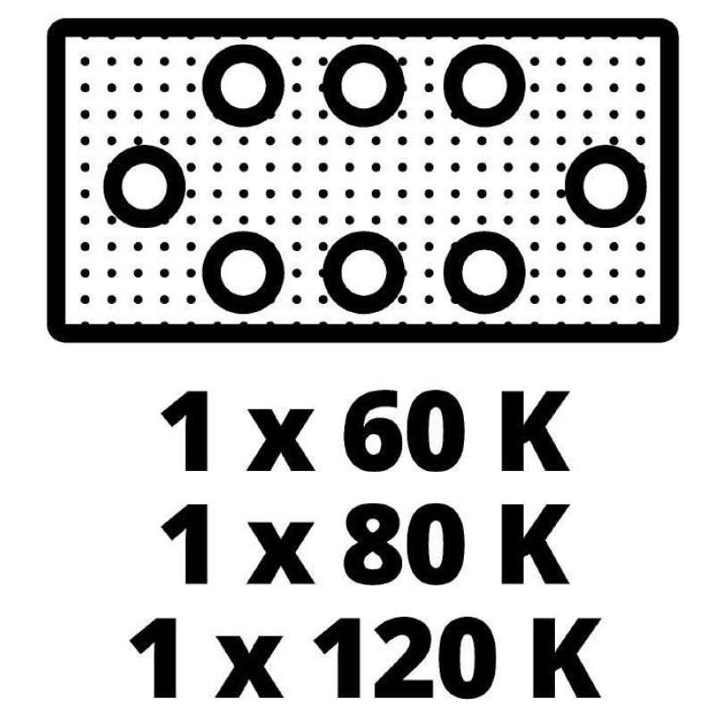 Einhell Вібраційна шліфмашина TE-OS 18/230 Li - Solo акум., PXC, 18В (без АКБ і ЗП) (4460720)