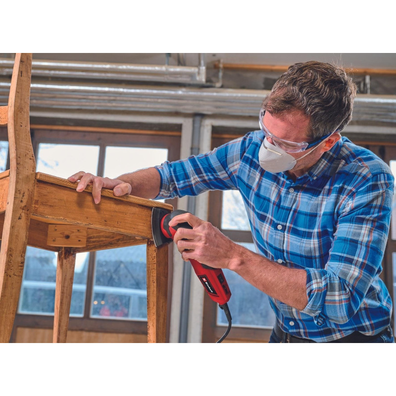 Einhell Шліфмашина дельтавидна TC-DS 20 E, 200Вт, 90х90х90мм, 12000-22000об•хв, 9 шліфпаперів, 0.84кг (4464255)