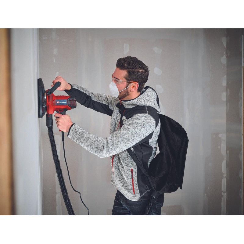 Einhell Шліфмашина для стін TC-DWS 225, 1220 Вт, d225 мм, 1500-2300 об/хв, набір шліфпаперу 6 шт, 2.7 кг (4259945)