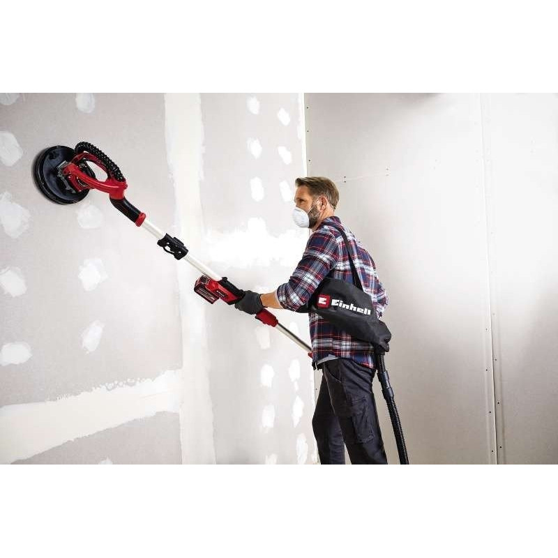 Einhell Шліфмашина для стін акумуляторна TP-DW 18/225LI - Solo, 18В, 225мм, 600-1200об•хв, 1.1-1.65м, кейс, 3.62кг, без АКБ і ЗП (4259990)