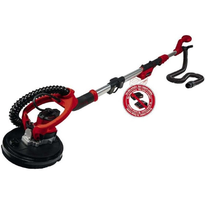 Einhell Шліфмашина для стін акумуляторна TP-DW 18/225LI - Solo, 18В, 225мм, 600-1200об•хв, 1.1-1.65м, кейс, 3.62кг, без АКБ і ЗП (4259990)