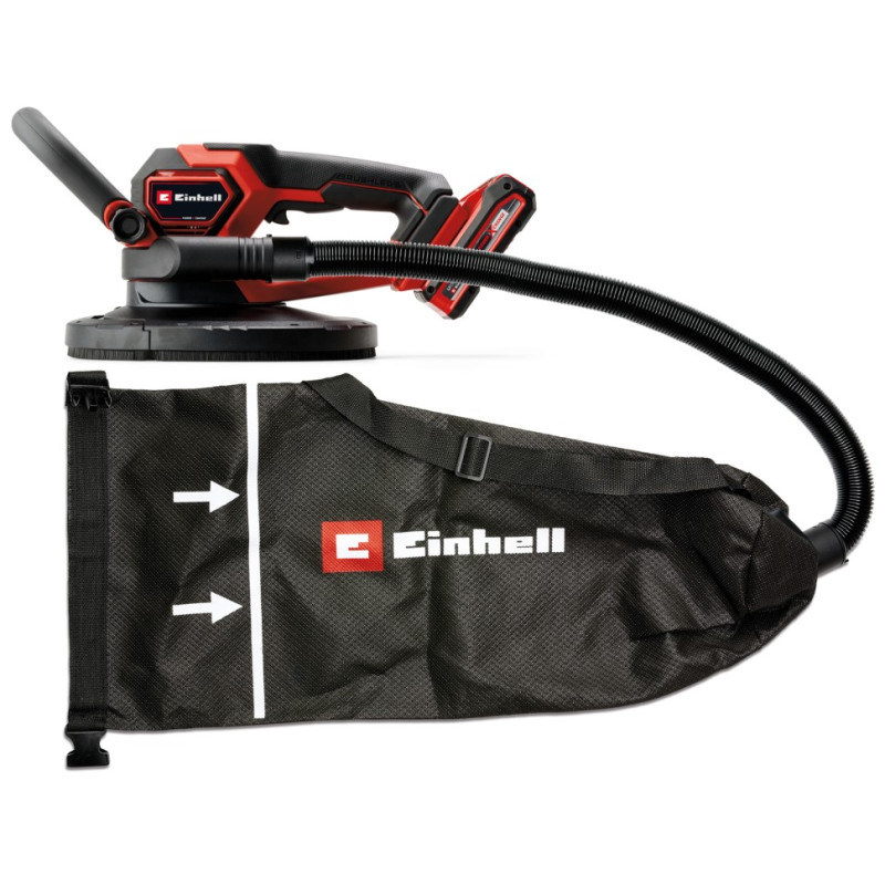 Einhell Шліфмашина для стін акумуляторна TP-DWS 18/225 Li, PXC, 18В, безщіткова, d225мм, 600-1200 об·хвхв, 2.36кг (без АКБ та ЗП) (4259995)