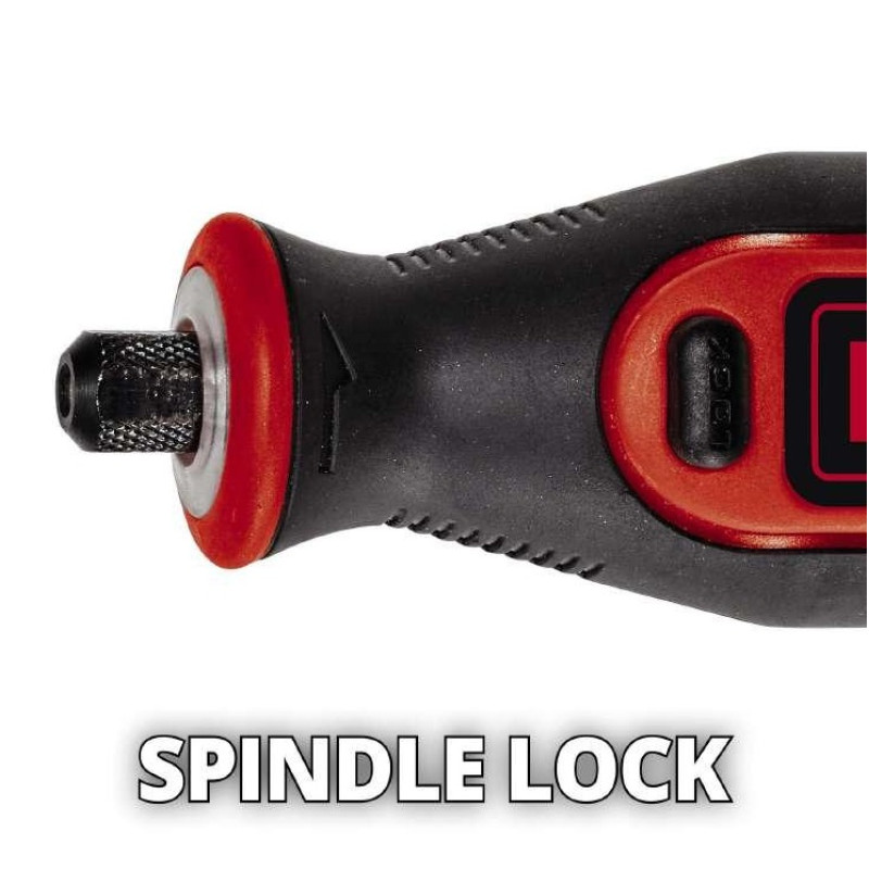 Einhell Шліфмашина шліфувально-гравірувальна акумуляторна TE-MT 7.2LI 7.2В 5500-26000об·хв 51 насадка 1.2кг (4419330)