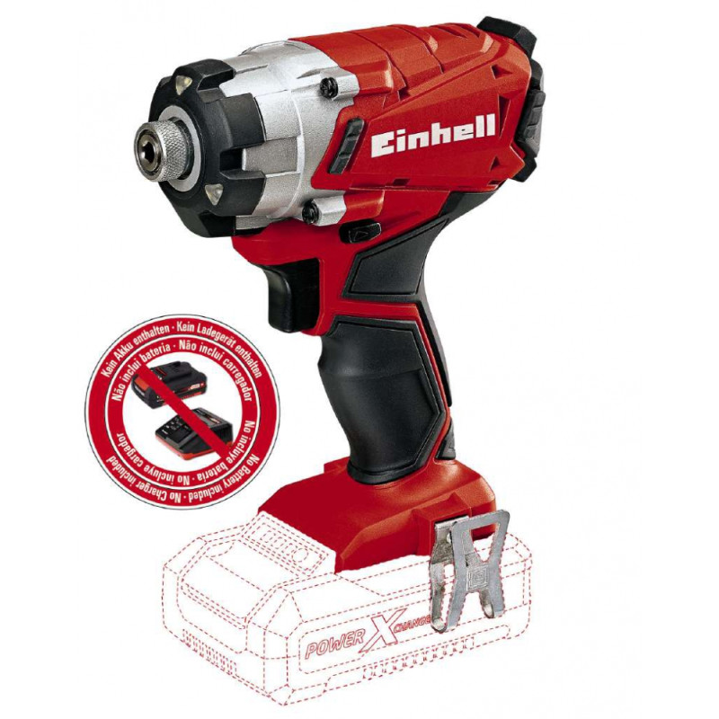 Einhell Шуруповерт ударний TE-CI 18/1 Li акум., Solo, 0-2300 об/хв, 140 Нм (4510034)