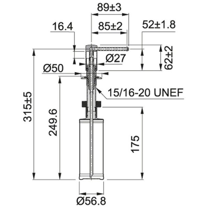 Franke Дозатор для мийних засобів Comfort, 350мл, мигдаль (1190578750)
