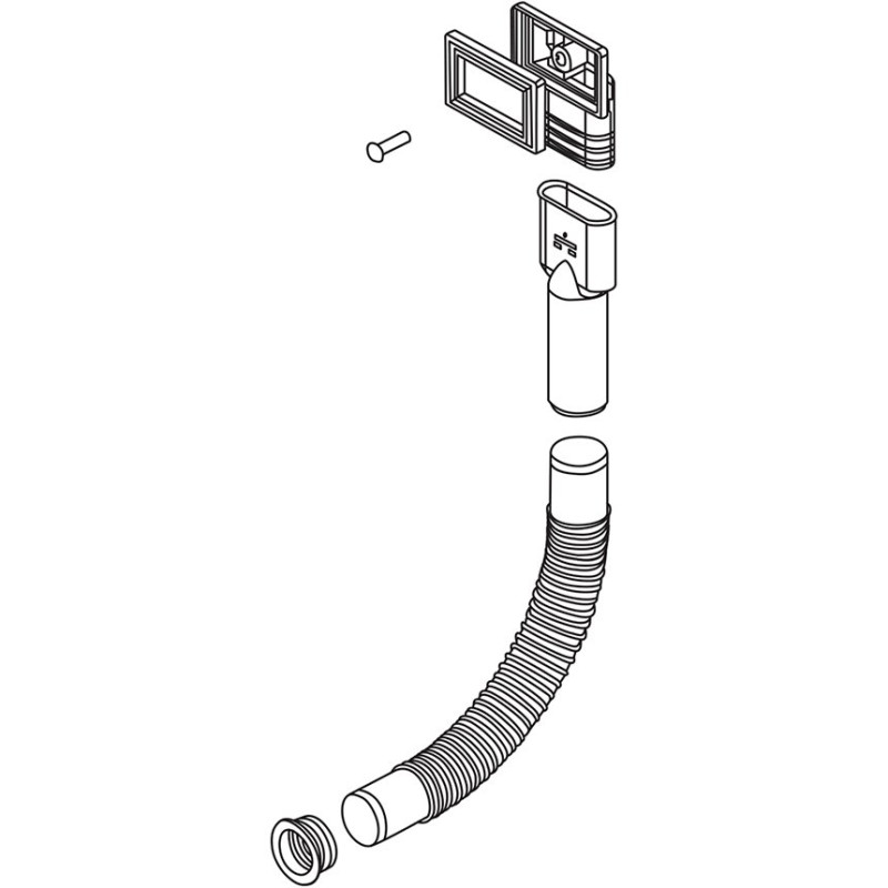 Franke Набір для з’єднання переливу з подрібнювачем 112.0277.144 (1120277144)