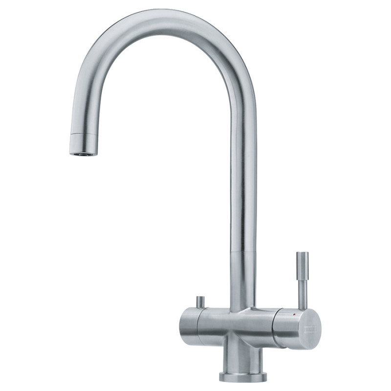 Franke Змішувач для кухні Eos Clear Water , довж.виливу - 185мм, поворотний, 1+1фільтр, нерж (1200179979)