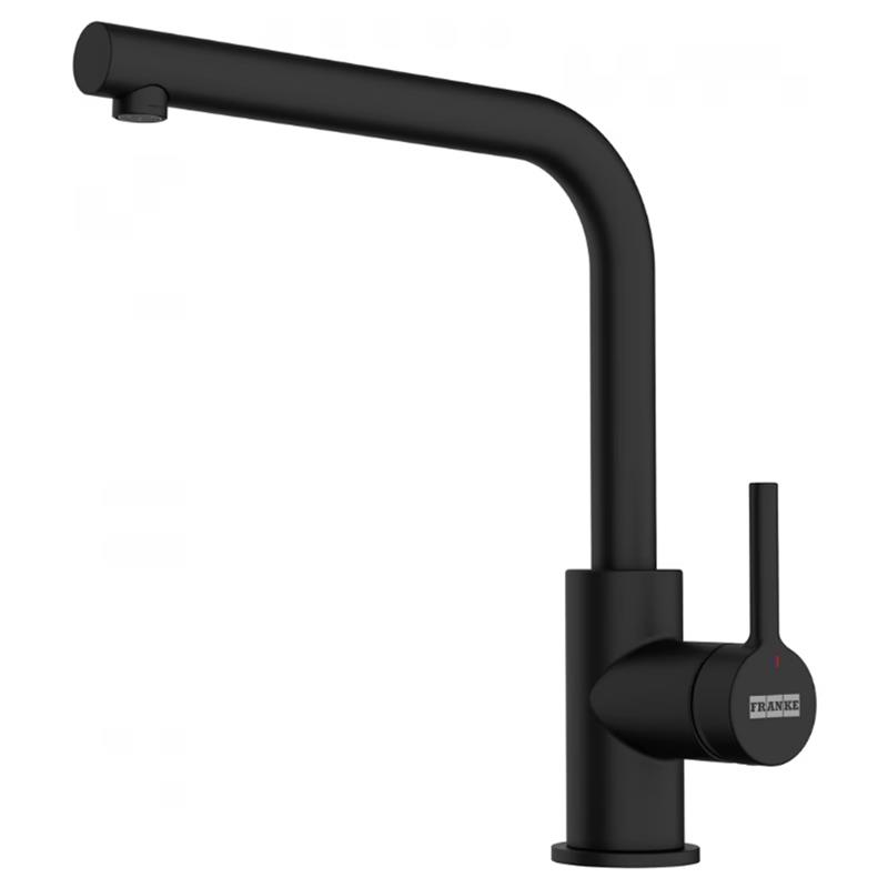 Franke Змішувач для кухні Lina L Shape, довж.виливу - 212мм, поворотний, 1важіль, чорний матовий (1150693393)
