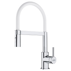 Franke Змішувач для кухні Lina, довж.виливу - 215мм, гнучкий, 1важіль, хром-білий (1150626088)