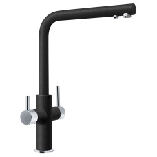 Franke Змішувач для кухні Neptune Clear Water, довж.виливу - 220мм, поворотний, 1+1фільтр, хром-онікс (1150370694)