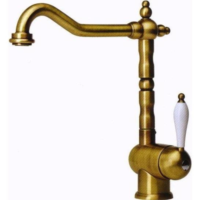Franke Змішувач для кухні Old England, довж.виливу - 215мм, поворотний, 2важеля, латунь (1150028205)