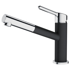 Franke Змішувач для кухні Orbit, довж.виливу - 225мм, витяжний, 1важіль, хром-онікс (1150623057)