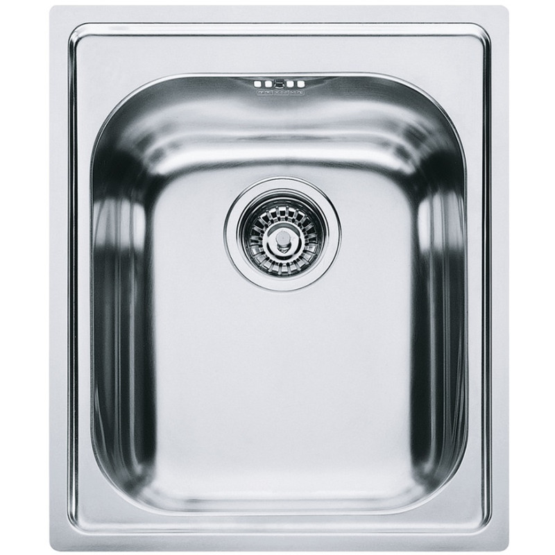 Franke Мийка кухонна Armonia, нерж.сталь, прямокутник, без крила, 420х500х190мм, чаша - 1, накладна, AMX 610, нерж поліров. (1010381770)
