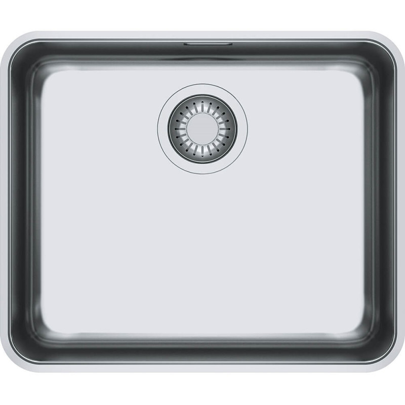 Franke Мийка кухонна Aton, нерж.сталь, прямокутник, без крила, 510х430х180мм, чаша - 1, накладна, ANX 110-48, нерж поліров. (1220204649)