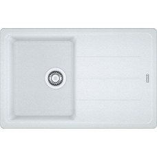 Franke Мийка кухонна Basis, фраграніт, прямокутник, з крилом, 780х500х200мм, чаша - 1, накладна, BFG 611-78, білий (1140258042)
