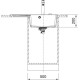 Franke Мийка кухонна Centro, фраграніт, прямокутник, з крилом, 780х500х200мм, чаша - 1, врізна, CNG 611-78 TL , сірий камінь (1140630469)