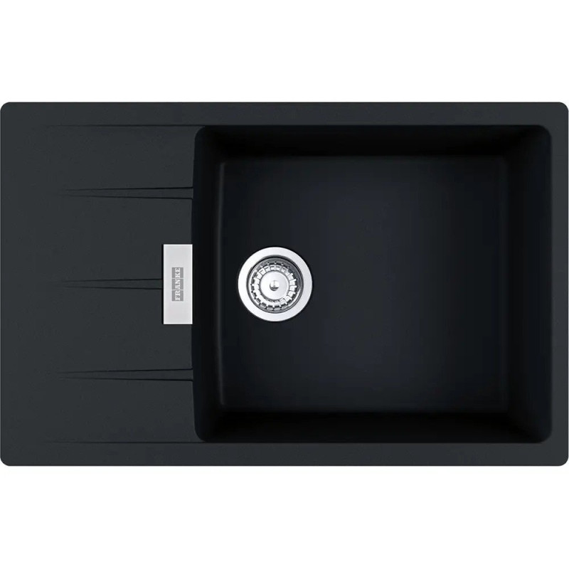Franke Мийка кухонна Centro, фраграніт, прямокутник, з крилом, 780х500х200мм, чаша - 1, накладна, CNG 611-78 XL , онікс (1140701819)