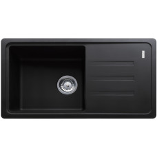 Franke Мийка кухонна Malta, фраграніт, прямокутник, з крилом, 780х435х200мм, чаша - 1, накладна, BSG 611-78, онікс (1140375041)