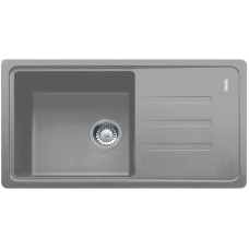 Franke Мийка кухонна Malta, фраграніт, прямокутник, з крилом, 780х435х200мм, чаша - 1, накладна, BSG 611-78, сірий камінь (1140575041)
