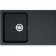 Franke Мийка кухонна Orion, тектонайт, прямокутник, з крилом, 780х500х180мм, чаша - 1, накладна, OID 611-78, чорний (1140498031)