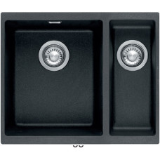 Franke Мийка кухонна Sirius, тектонайт, прямокутник, без крила, 559х439х200мм, чаша - 2, врізна, SID 150, чорний (1250395609)