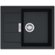 Franke Мийка кухонна Sirius, тектонайт, прямокутник, з крилом, 620х500х200мм, чаша - 1, накладна, SD2 611-62, чорний (1430627288)