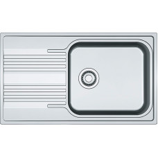 Franke Мийка кухонна Smart, нерж.сталь, прямокутник, з крилом, 860х500х190мм, чаша - 1, накладна, SRX 611-86 XL, нерж поліров. (1010456705)