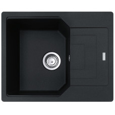Franke Мийка кухонна Urban, фраграніт, прямокутник, з крилом, 620х500х220мм, чаша - 1, накладна, UBG 611-62, онікс (1140574952)