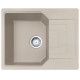 Franke Мийка кухонна Urban, фраграніт, прямокутник, з крилом, 620х500х220мм, чаша - 1, накладна, UBG 611-62, сахара (1140574948)