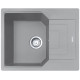 Franke Мийка кухонна Urban, фраграніт, прямокутник, з крилом, 620х500х220мм, чаша - 1, накладна, UBG 611-62, сірий камінь (1140574955)