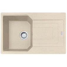 Franke Мийка кухонна Urban, фраграніт, прямокутник, з крилом, 780х500х220мм, чаша - 1, накладна, UBG 611-78, бежевий (1140574940)