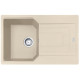 Franke Мийка кухонна Urban, фраграніт, прямокутник, з крилом, 780х500х220мм, чаша - 1, накладна, UBG 611-78, бежевий (1140574940)