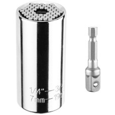 Graphite Головка торцева, 3/4", універсальна, перехідник 1/4", робочий діапазон 7-19мм (55H224)