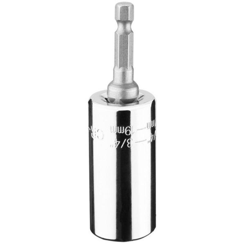 Graphite Головка торцева, 3/4", універсальна, перехідник 1/4", робочий діапазон 7-19мм (55H224)