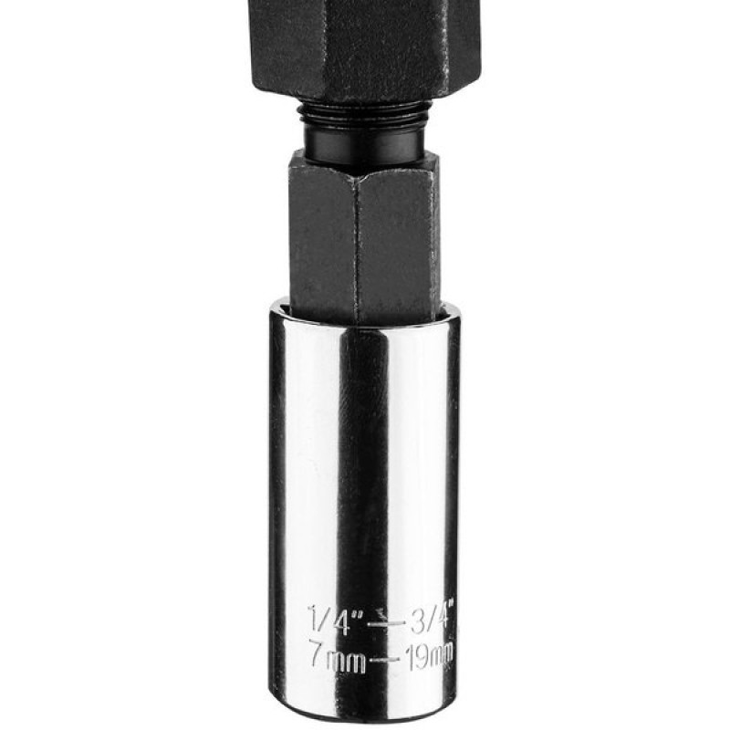Graphite Головка торцева, 3/4", універсальна, перехідник 1/4", робочий діапазон 7-19мм (55H224)