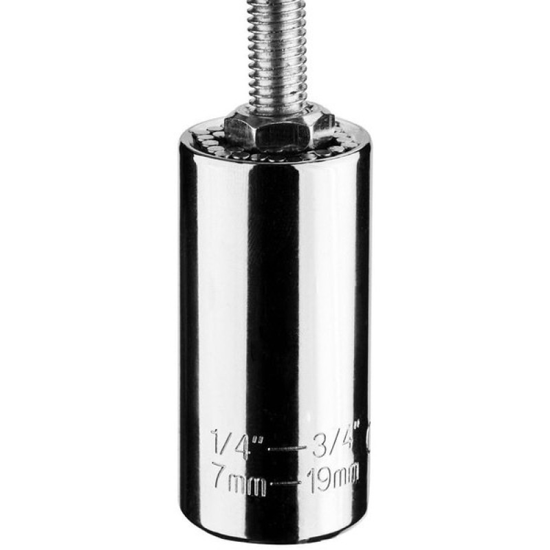 Graphite Головка торцева, 3/4", універсальна, перехідник 1/4", робочий діапазон 7-19мм (55H224)