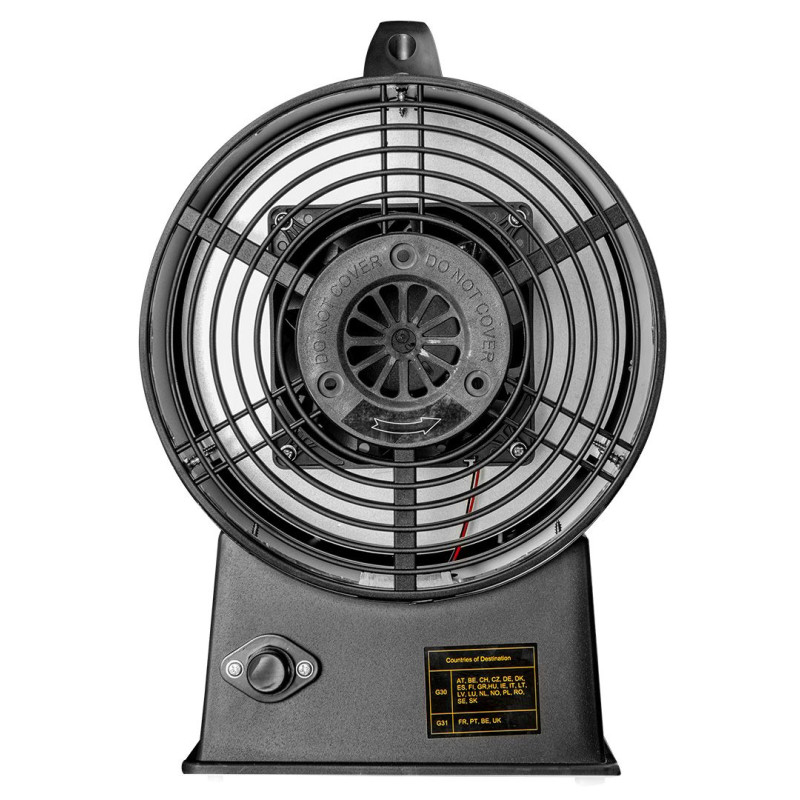 Graphite Теплова гармата газова, акумуляторна 18В, 15кВт, 120м кв, 320м куб/год, чорний, IP24 (58GE100)