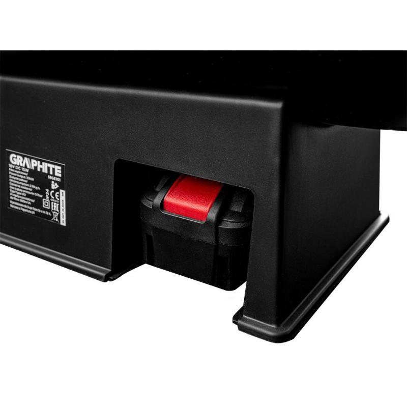 Graphite Теплова гармата газова, акумуляторна 18В, 15кВт, 120м кв, 320м куб/год, чорний, IP24 (58GE100)