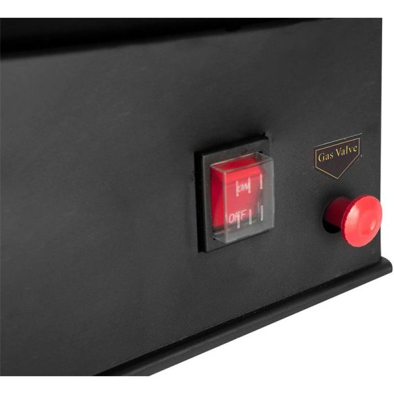 Graphite Теплова гармата газова, акумуляторна 18В, 30кВт, 200м кв, 500м куб/год, IP24, чорний (58GE101)