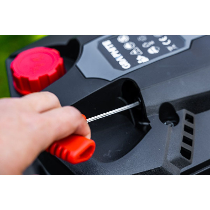 Graphite Газонокосарка бензинова, 2200Вт, 46см, 55л, мульчування, 25-65мм, 31кг (52G671)